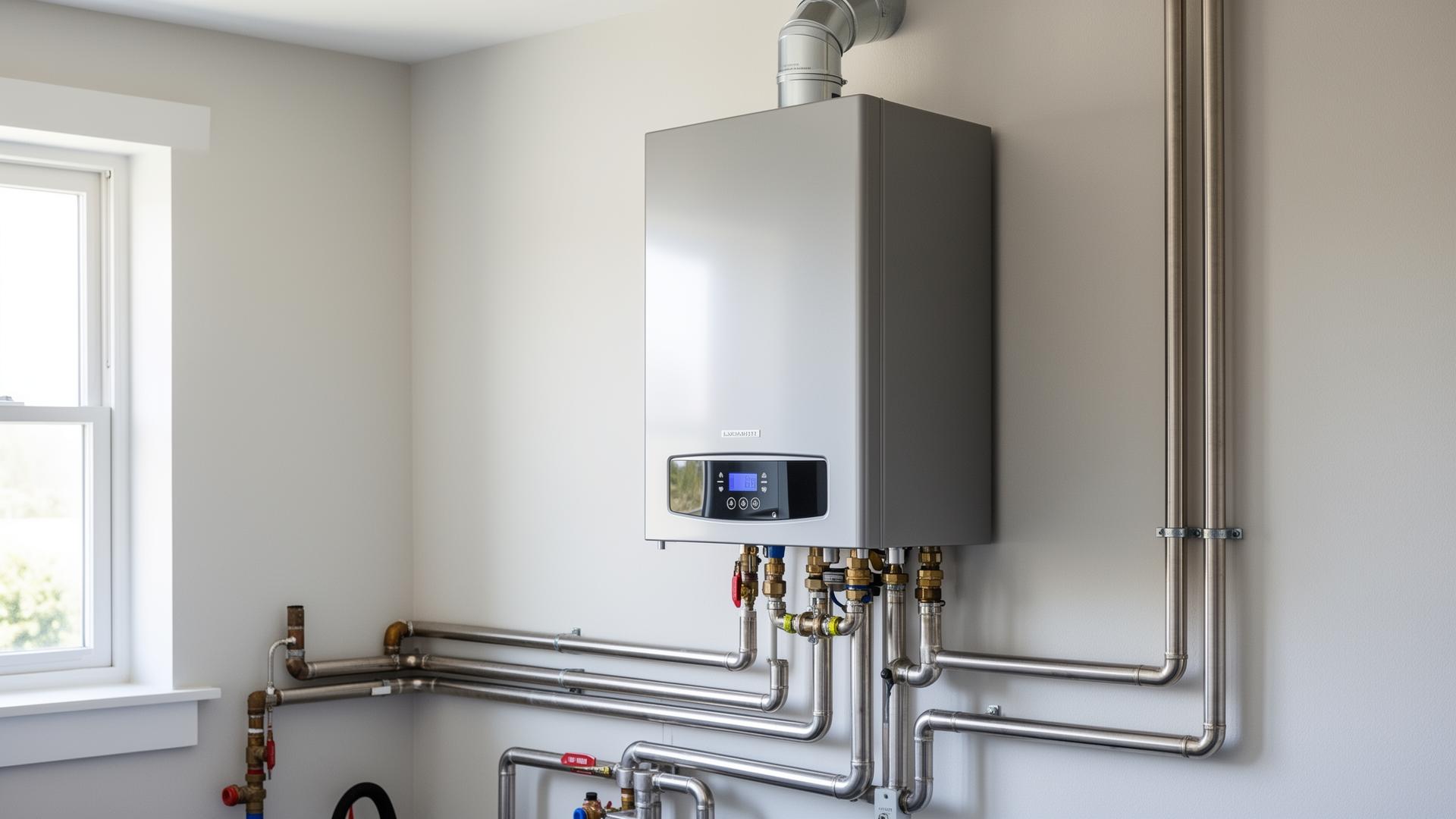 Professional tankless water heater installation